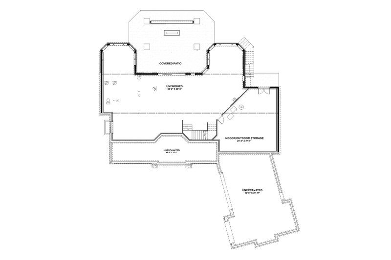 Dream House Plan - Unfinished Basement