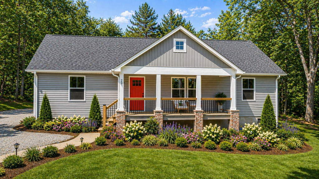 Exterior - Front Elevation 2 for Cottage House Plan #44-246 - 3 bed, 2 bath