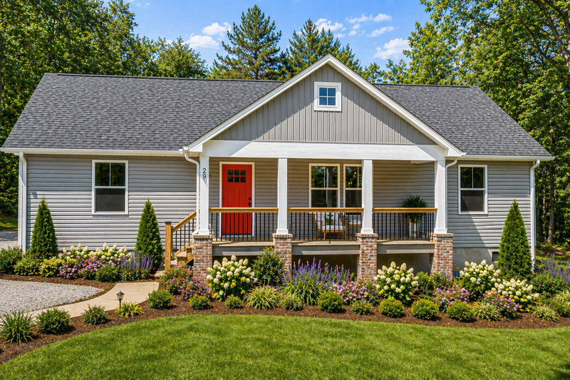 Exterior - Front Elevation 2 for Cottage House Plan #44-246 - 3 bed, 2 bath