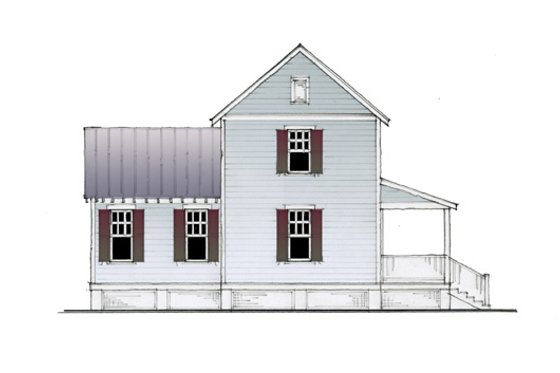 Exterior - Other Elevation 3 for Cottage House Plan #514-18 - 3 bed, 2 bath