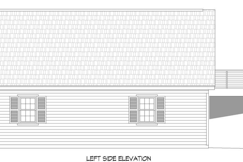 House Blueprint - Exterior - Other Elevation for Country House Plan #932-188, 0 bath