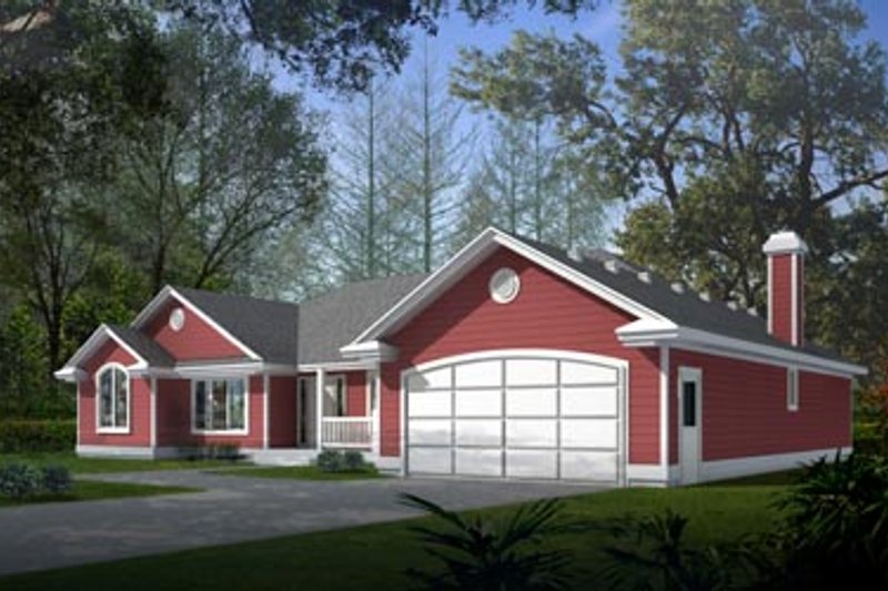 Dream House Plan - Traditional Exterior - Front Elevation Plan #94-105