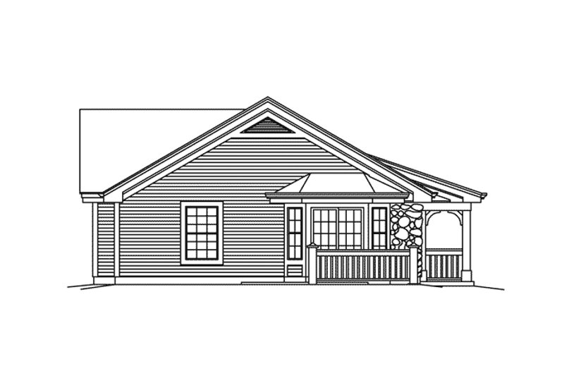 Architectural House Design - Exterior - Other Elevation for Country House Plan #57-682 - 6 bed, 2 bath