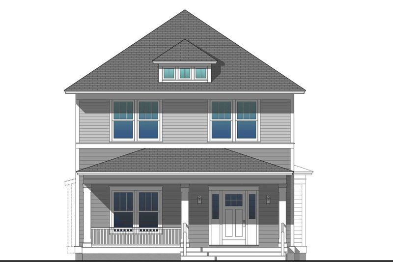 Dream House Plan - Exterior - Other Elevation for Farmhouse House Plan #461-80 - 4 bed, 3 bath