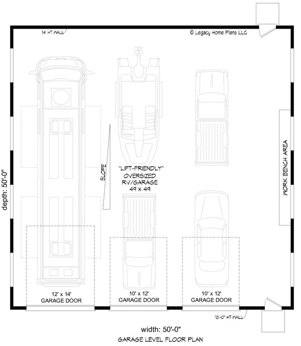 Contemporary Floor Plan - Main Floor Plan #932-947