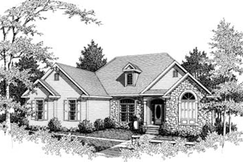 Home Plan - Traditional Exterior - Front Elevation Plan #10-104