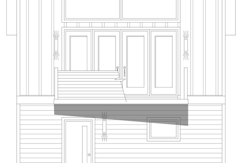 House Plan Design - Exterior - Front Elevation 3 for Contemporary House Plan #932-1222, 1 bath