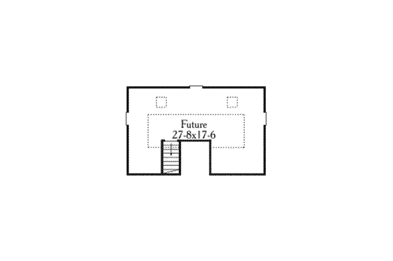 Floor Plan - Other Floor for European House Plan #406-170 - 3 bed, 2 bath
