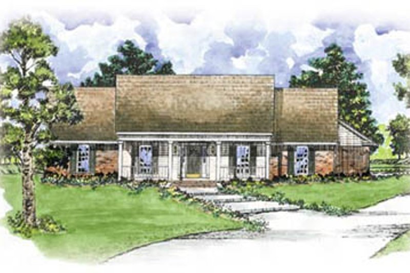 Home Plan - Southern Exterior - Front Elevation Plan #36-171