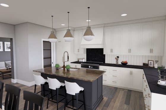 Interior - Kitchen 2 for Farmhouse House Plan #51-1327 - 3 bed, 2.5 bath