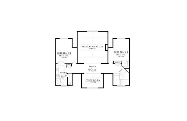 Home Plan - Craftsman Floor Plan - Upper Floor Plan #1086-10
