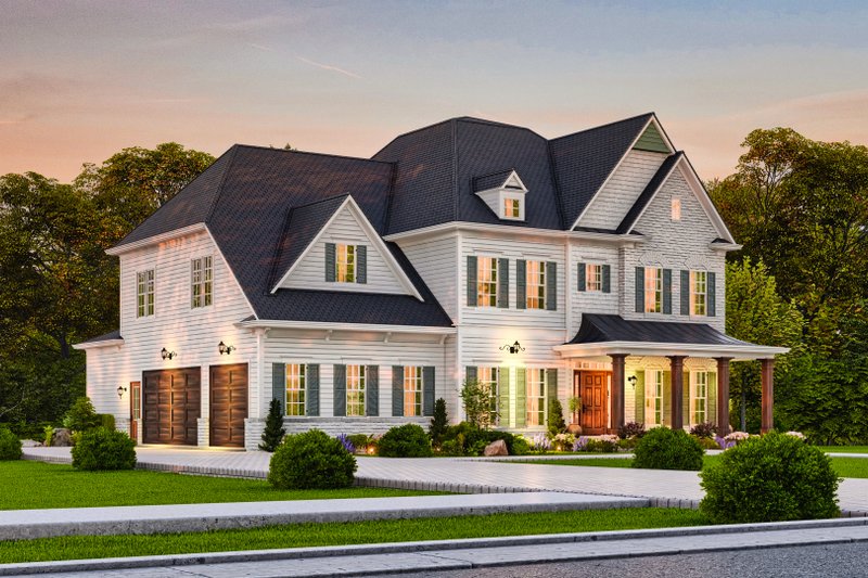 Dream House Plan - Exterior - Front Elevation 4 for Craftsman House Plan #54-694 - 5 bed, 4 bath