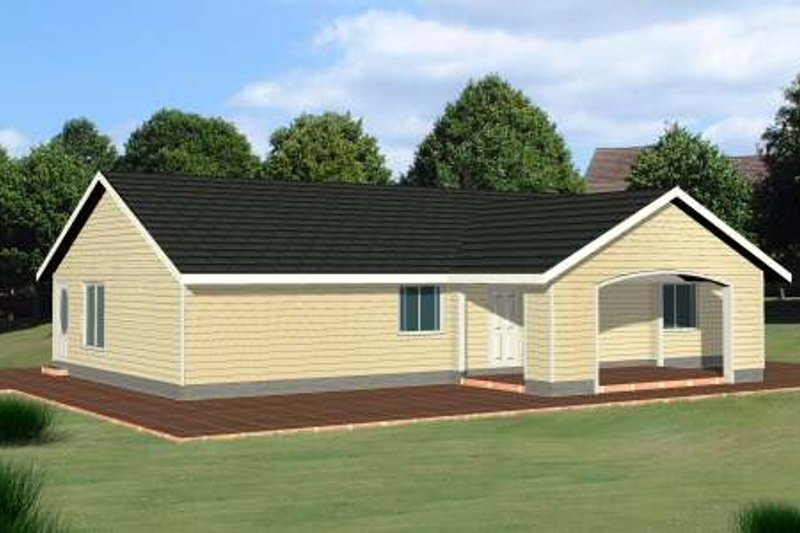 Dream House Plan - Ranch Exterior - Front Elevation Plan #117-576
