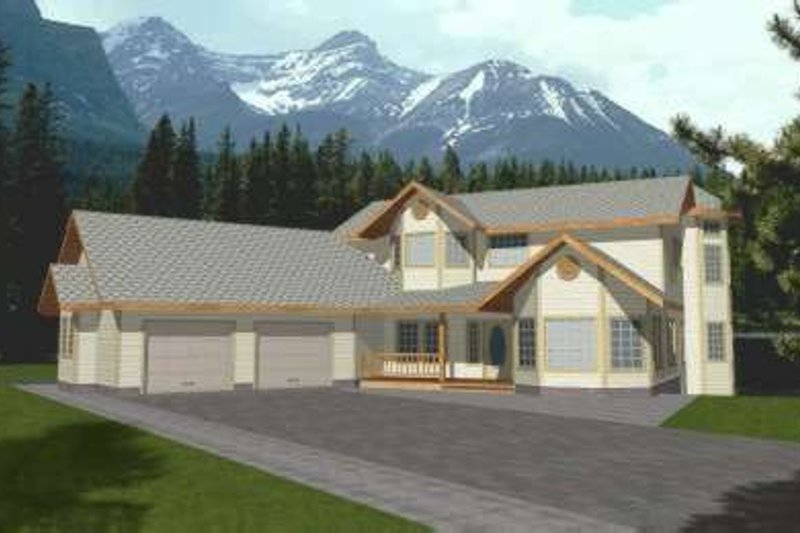 Architectural House Design - Modern Exterior - Front Elevation Plan #117-442