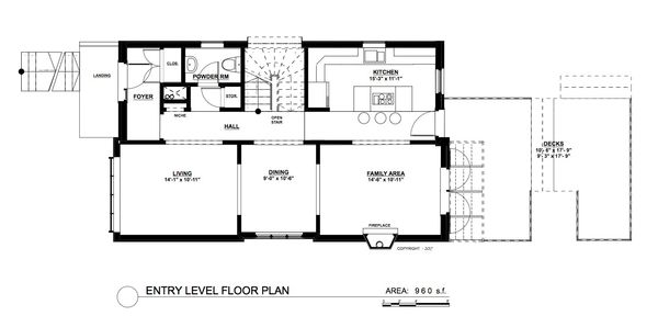 Contemporary Floor Plan - Main Floor Plan #535-26
