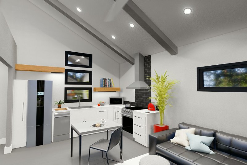 House Plan Design - Interior - Kitchen for Contemporary House Plan #1122-2, 1 bath