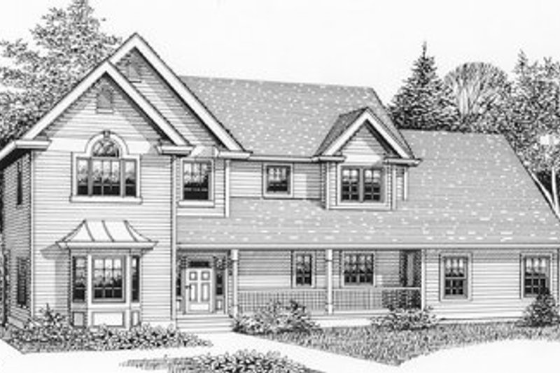 Country Style House Plan - 5 Beds 2.5 Baths 2377 Sq/Ft Plan #53-267