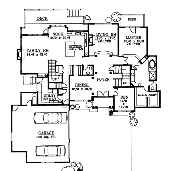 Home Plan - Traditional Floor Plan - Main Floor Plan #97-211
