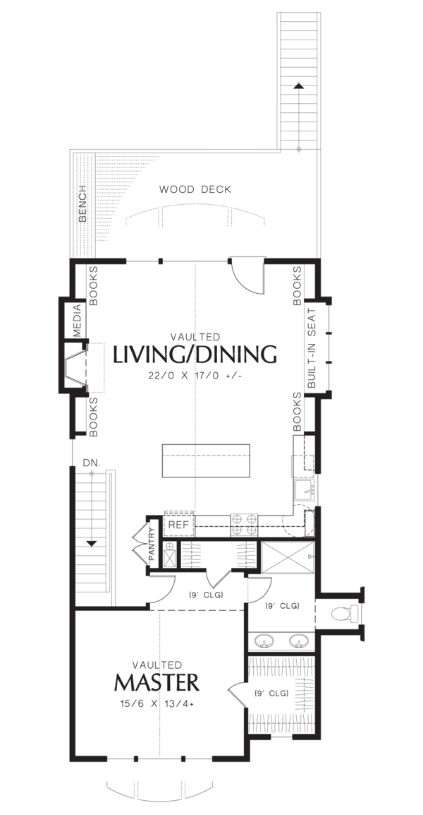 Home Plan - Craftsman Floor Plan - Upper Floor Plan #48-573