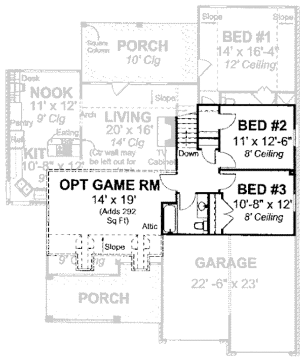 Dream House Plan - Farmhouse Floor Plan - Upper Floor Plan #20-1675