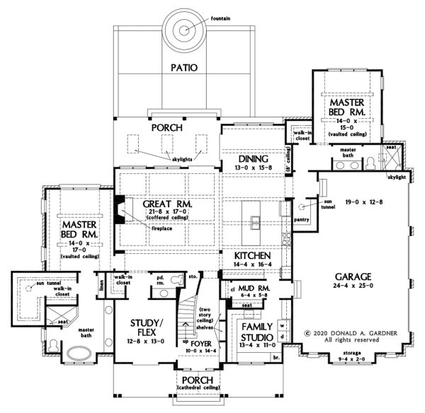 Farmhouse Floor Plan - Main Floor Plan #929-1113