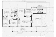 Southern Style House Plan - 3 Beds 2 Baths 1610 Sq/Ft Plan #112-114 