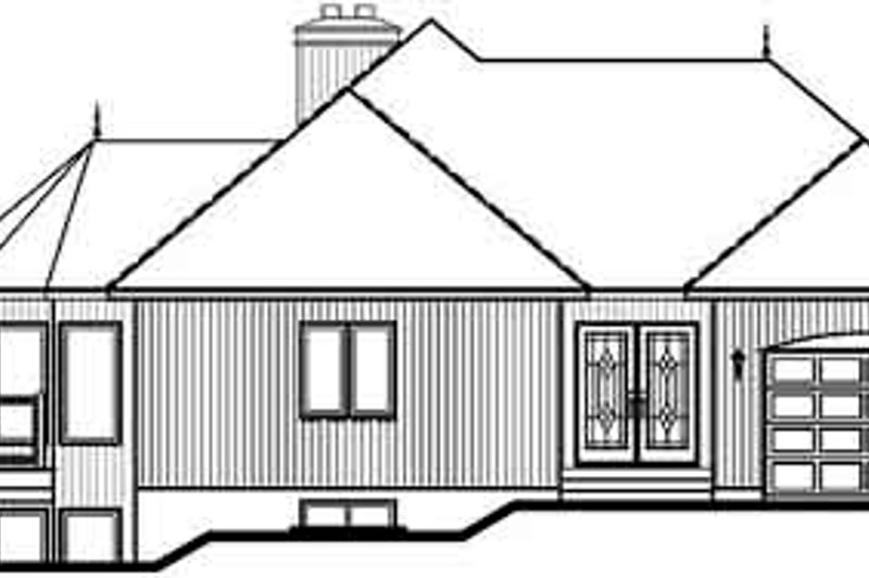 Dream House Plan - Exterior - Rear Elevation 1 for Modern House Plan #23-162 - 2 bed, 2 bath