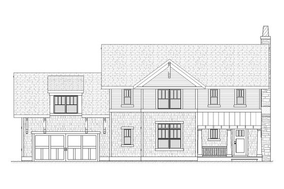 Exterior - Front Elevation 3 for Craftsman House Plan #901-74 - 3 bed, 2.5 bath