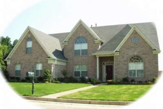 Exterior - Front Elevation for European House Plan #81-1081 - 4 bed, 3 bath
