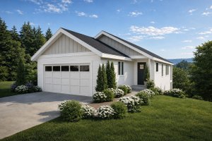 Architectural House Design - Exterior - Front Elevation for Country House Plan #124-1474 - 3 bed, 2.5 bath