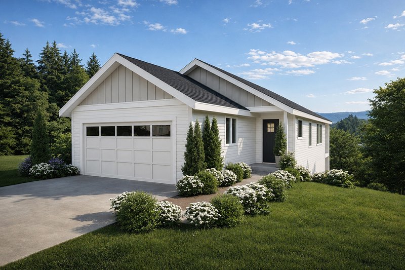 Architectural House Design - Exterior - Front Elevation 2 for Country House Plan #124-1474 - 3 bed, 2.5 bath