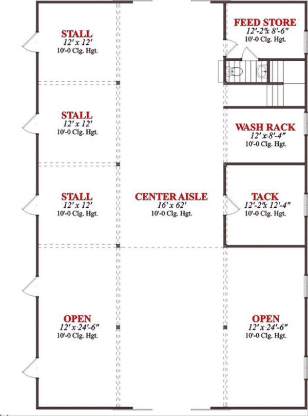 Country Floor Plan - Main Floor Plan #63-332