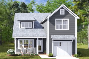 Cottage Exterior - Front Elevation Plan #513-2268