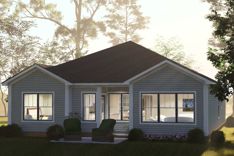 Home Plan - Exterior - Other Elevation 4 for Cottage House Plan #513-2483 - 3 bed, 3 bath