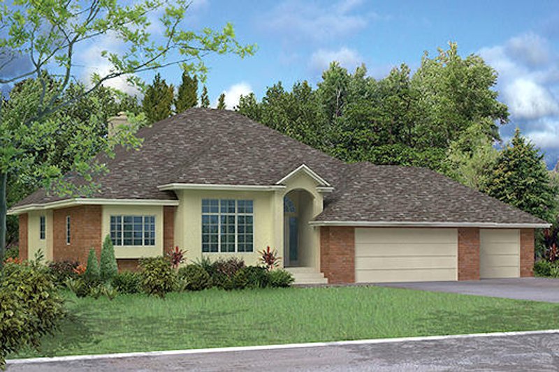 Home Plan - Traditional Exterior - Front Elevation Plan #57-283