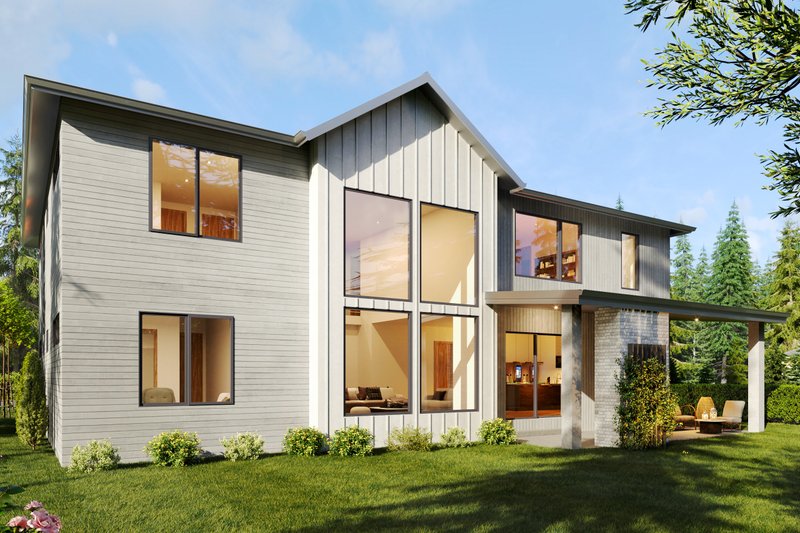 Dream House Plan - Exterior - Rear Elevation for Farmhouse House Plan #1066-226 - 5 bed, 4.5 bath