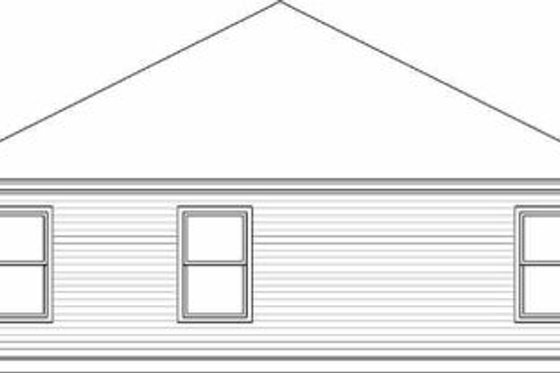 Exterior - Rear Elevation for Cottage House Plan #84-104 - 3 bed, 1 bath