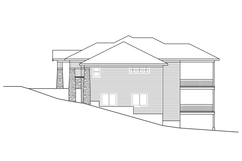 Architectural House Design - Right Side Elevation