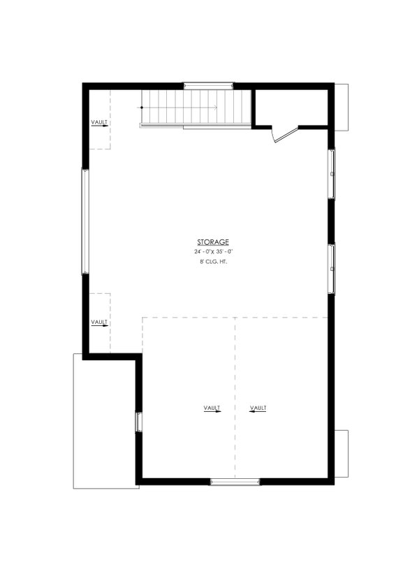 Home Plan - Contemporary Floor Plan - Upper Floor Plan #1114-47