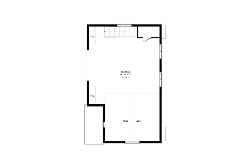 Home Plan - Floor Plan - Upper Floor for Contemporary House Plan #1114-47 - 1 bed, 1 bath
