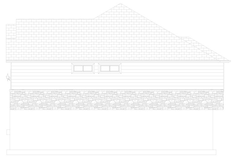 House Design - Exterior - Other Elevation for Traditional House Plan #1060-188 - 3 bed, 2 bath