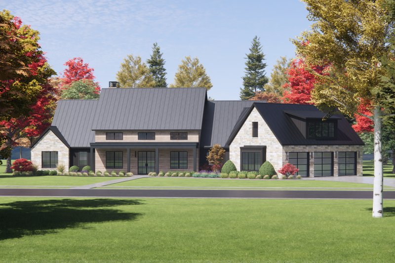 House Design - Exterior - Front Elevation 4 for Farmhouse House Plan #1096-23 - 4 bed, 4.5 bath
