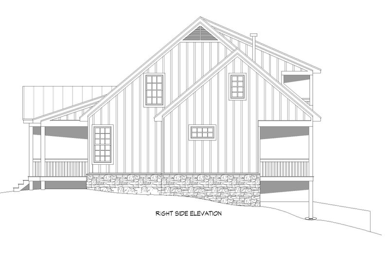 Architectural House Design - Exterior - Other Elevation 1 for Traditional House Plan #932-333 - 3 bed, 2.5 bath