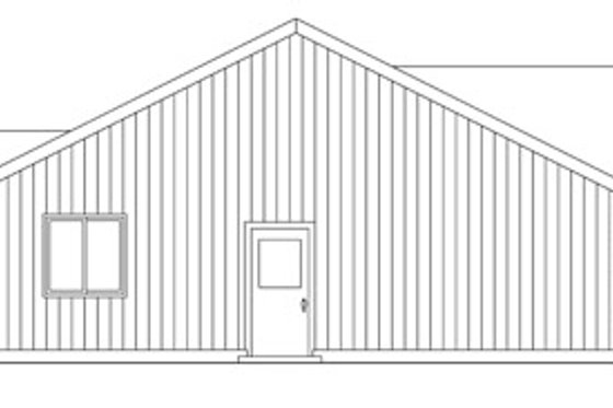 Exterior - Other Elevation for Ranch House Plan #124-769 - 3 bed, 2 bath
