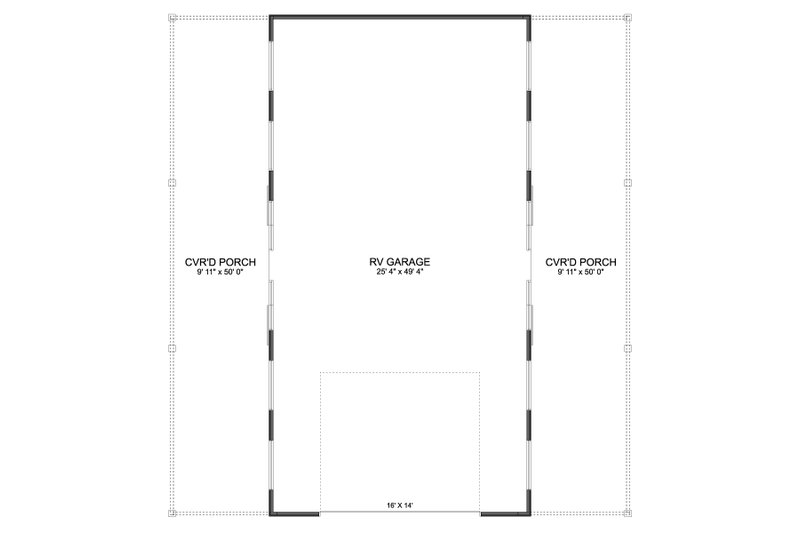 House Blueprint - Floor Plan - Main Floor for Traditional House Plan #1060-276, 0 bath