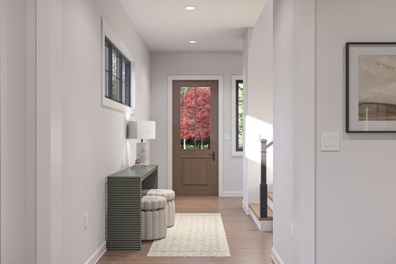 Interior - Entry for Farmhouse House Plan #455-780 - 3 bed, 2.5 bath