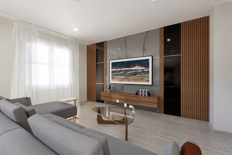 House Design - Interior - Family Room for Traditional House Plan #1060-188 - 3 bed, 2 bath