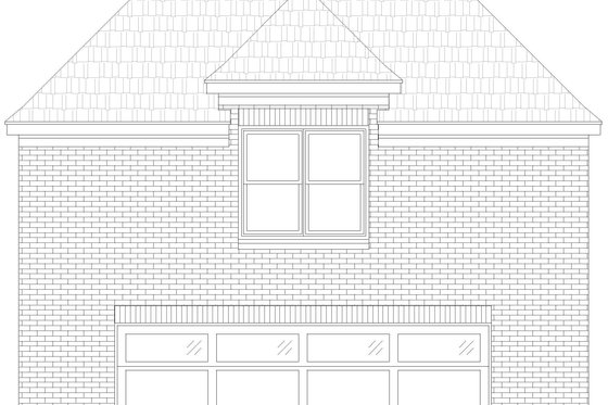 Exterior - Front Elevation 3 for Colonial House Plan #932-1152 - 1 bed, 1 bath