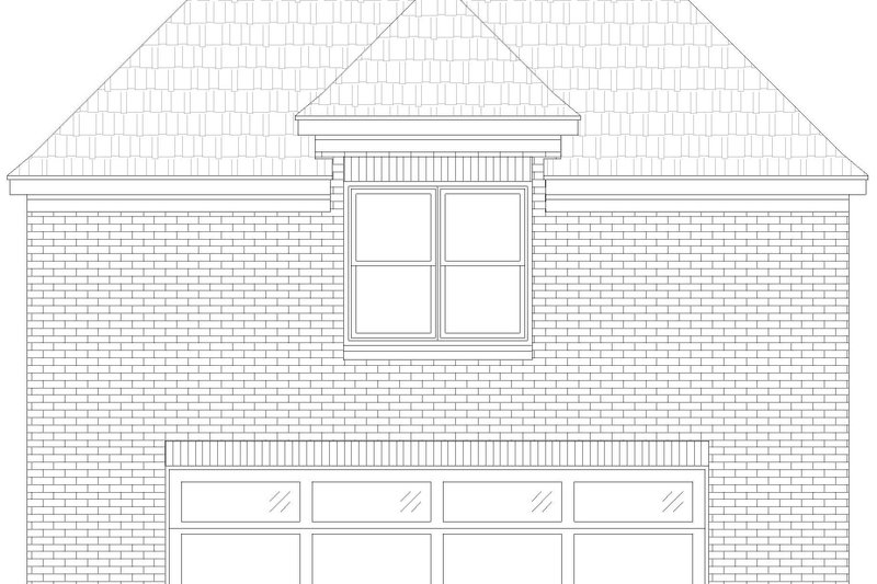 Architectural House Design - Exterior - Front Elevation 3 for Colonial House Plan #932-1152 - 1 bed, 1 bath