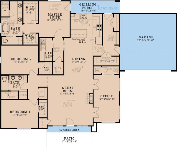 Modern Floor Plan - Main Floor Plan #923-433